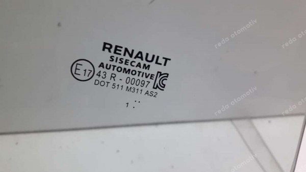 Renault Clio5 Sağ Arka Kapı Camı 43R-00097 CP(LA-130)