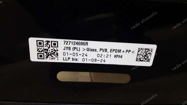 Renault Clio 5 Ön Cam 727124686R YP (IG-109)