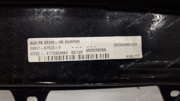 Hyundai İ10 Arka Tampon Demiri 86630-K7500 SP YP (AD-110)