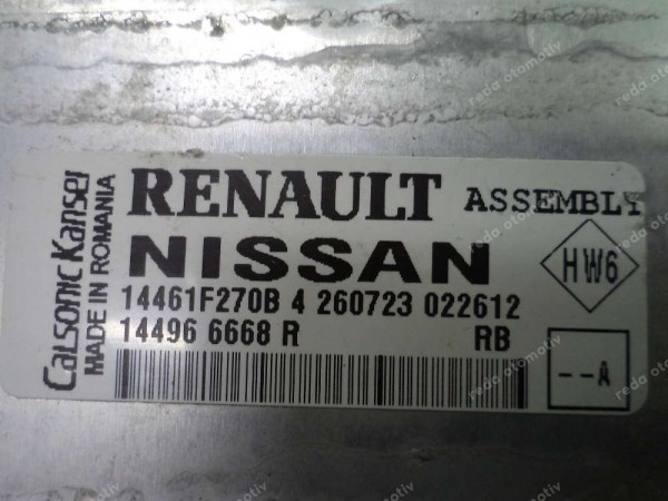 Renault Clio 5 Turbo Radyatörü İntercoller Orj 144966668R CP (HD-120)