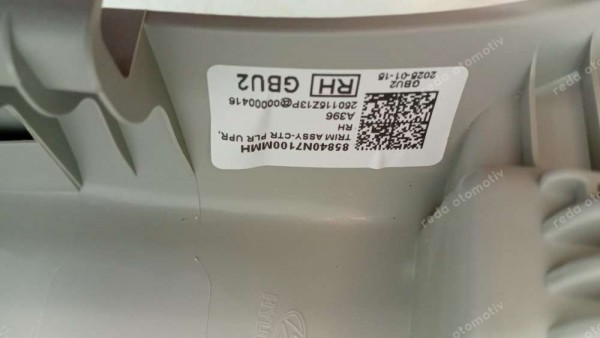 Hyundai Tucson Sağ Orta Üst Direk Trimi Orj. 85840N7100SP YP (DA-110)