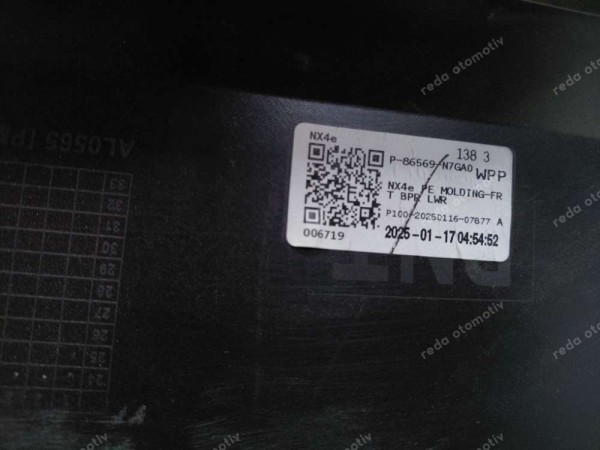 Hyundai Tucson Alt Tampon Çıtası 86569-N7GA0 HP SP (Gİ-110)