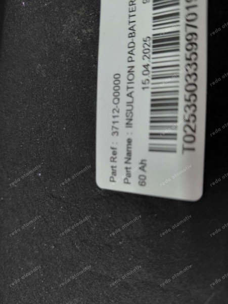 Hyundai Bayon Akü Yalıtım Pedi 37112-Q0000 SP YP (EE-120)