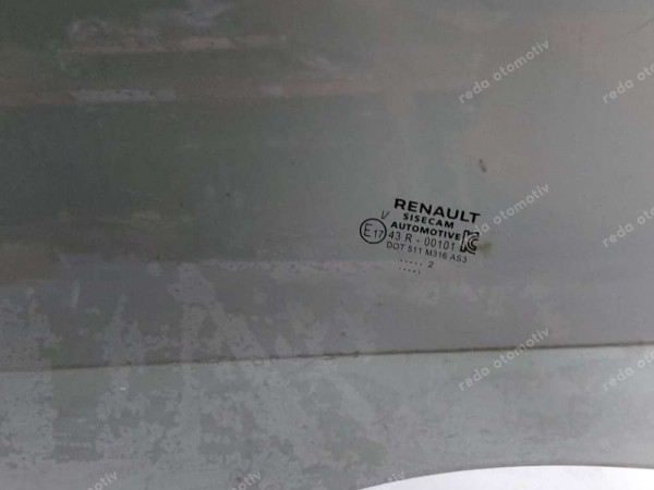 Renault Clio 5 Sağ Arka Kapı Cam 43R-00101 CP (LC-120)