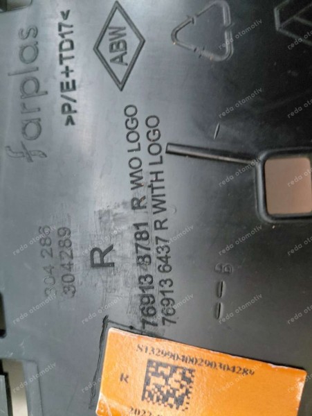 Renault Clio 5 Kaplama Sağ Ön Direk Kaplaması Bakaliti 769138781R CP (EA-110)