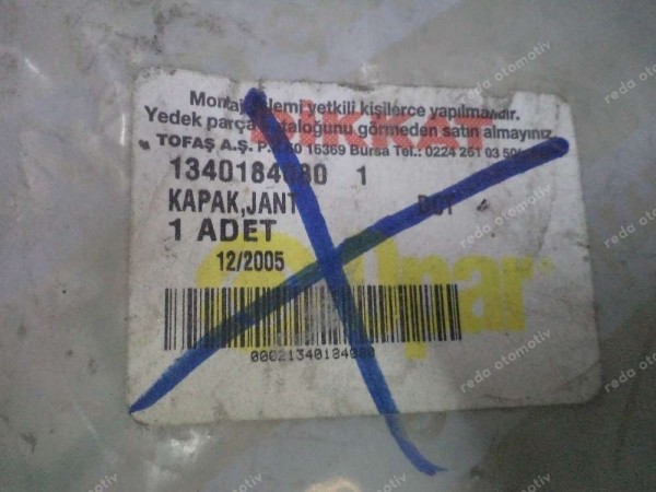 Fiat Doblo 14 İnç Jant Kapağı Orj 0517660840E YP (FB-117)