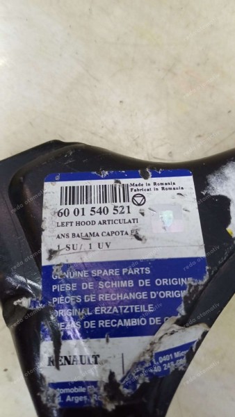 Renault Pick Up Sol Kaput Ayağı Orj. 6001540521 YP (HA-123)