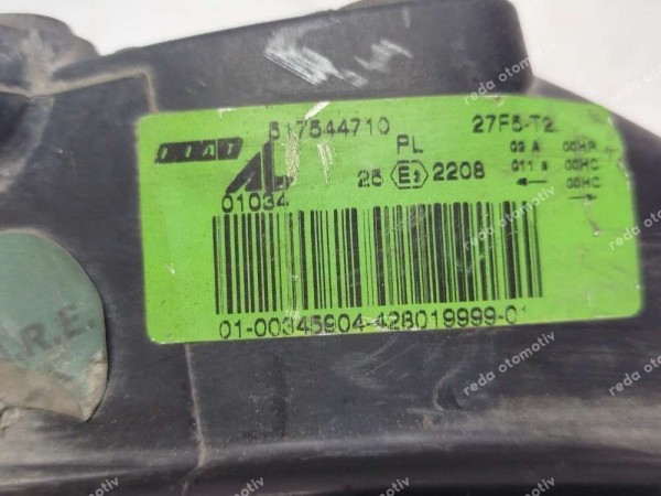 Fiat Albea Palio Sağ Ön Far 51754471 ORJ. [Ayak Hasarlı] CP (GE120)