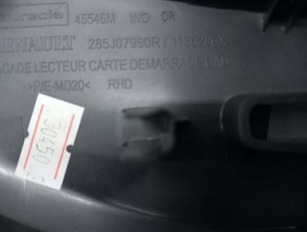 Renault Clio 4 RHD Start Stop Başlatma Düğmesi Butonu Kart Giriş Yuvası Çerçevesi CP [D- A-130]