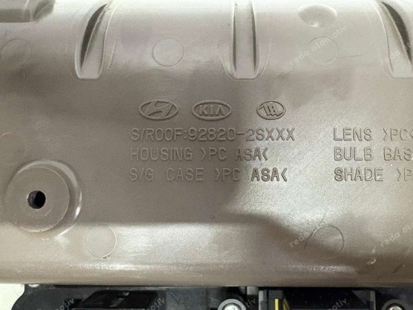 Hyundai İX35 Tucson Ön Konsol Tavan Lambası Sunrooflu Orj. 92820-2SXXX CP (FC-125)