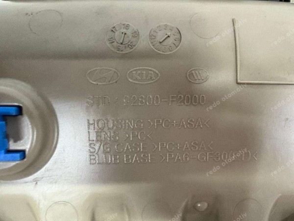 Hyundai Elantra Ön Tavan Konsolu Aydınlatma Orj. (Kapak Arızalı) 92800-F2000 CP HP (FC122)