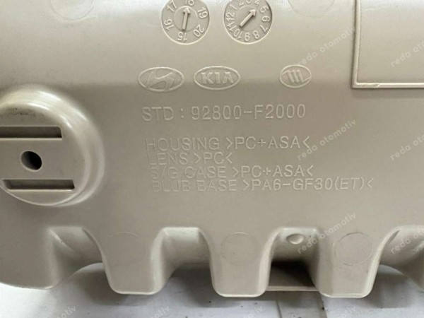 Hyundai Elantra Ön Tavan Konsolu Aydınlatma Orj. 92800-F2000 CP (FC122)