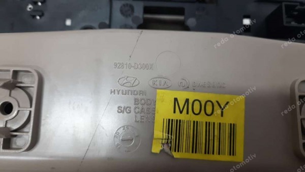 Hyundai Tucson Ön Konsol Tavan Aydınlatması Orj. 92810-D300X 92810-D3000 YAK CP (FC-126)