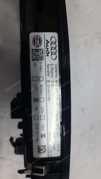 Audi A4 A5 2016/22 İç Aydınlatma Okuma Lambası 8W0947135AB BV2 HP CP (FB-123)