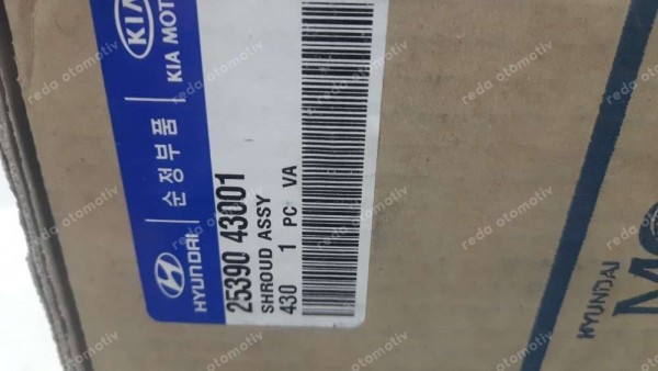 Hyundai H100 Fan Davlumbazı Çerçeve 25390-43001 YP (HF-130)