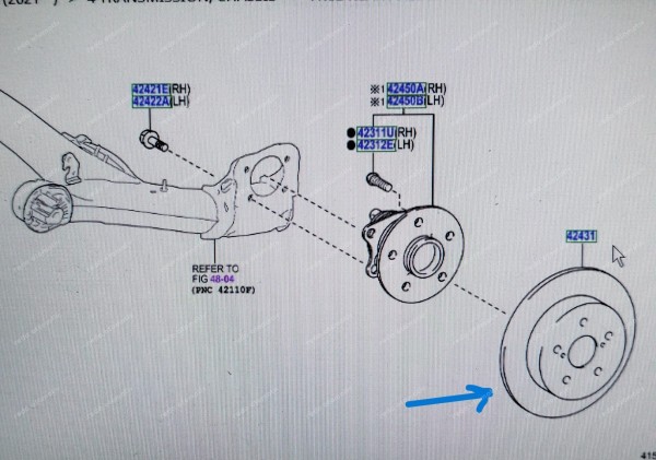 Toyota Yaris Croos Arka Fren Diski Tk. 42431-0D210 SP (AB120)