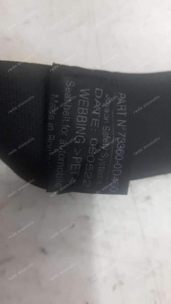 Toyota Yaris Croos Sağ Arka Emniyet Kemeri 73360-0D450 CP (CB-120)