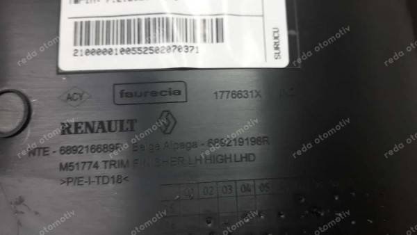 Renault Megane 4 Torpido Göğüs Konsol Bakaliti 689216689R CP (BB-120)