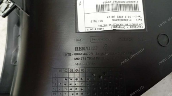 Renault Megane 4 Konsol Bakaliti Sağ 689204472R CP (BH-110)