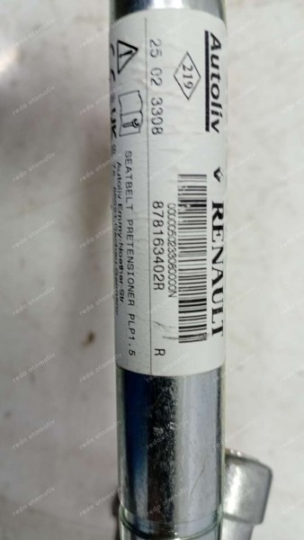 Renault Megane 4 Talisman Sağ Ön Emniyet Kemer Gergi Kolu Fünye 878163402R CP (DB-120)