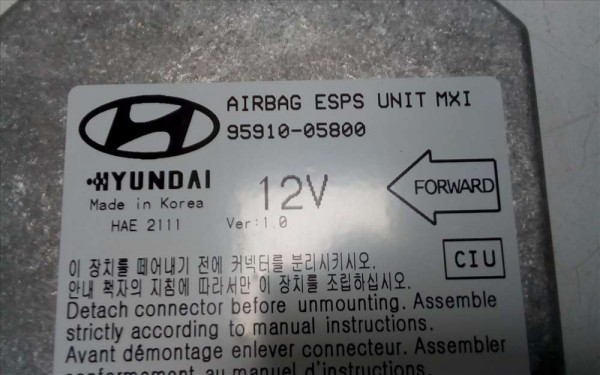 Hyundai Atos Hava Yastığı Airbag Beyni Modülü 95910-05800 RHD CP [C-E-120]