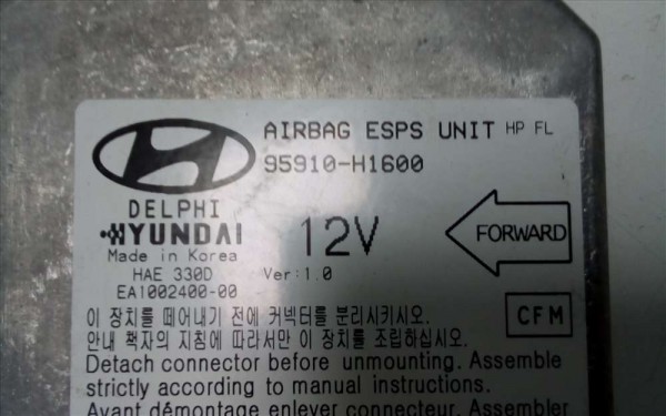 Hyundai Terrecan Hava Yastığı Airbag Kontrol Ünitesi Modülü 95910-H1600 A.Ü. YP [C-E-120]