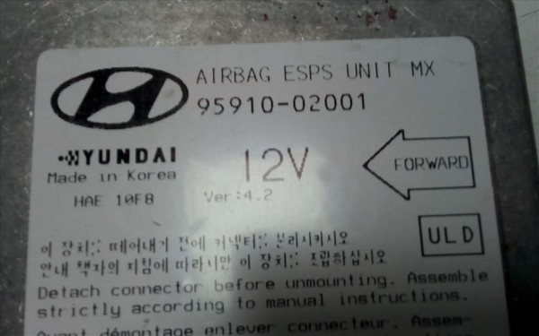 Hyundai Atos Hava Yastığı Airbag Beyni Modülü 95910-02001 CP [C-E-120]
