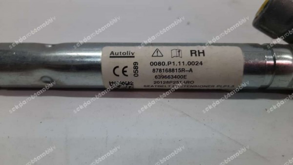 Renault Clio 5 Sağ Emniyet Kemer Gergi Kolu 878168815R SP (DB-120)
