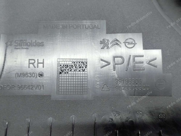 Opel Corsa F Orta Direk Sağ Alt Kaplama Eşik Bakaliti 98233039ZD 39196906 SP (KF130)