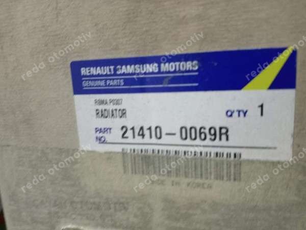 Renault Megane 3 Fluence 1.6 Motor Su Radyatörü Orjinal 214100069R YP (DA120)