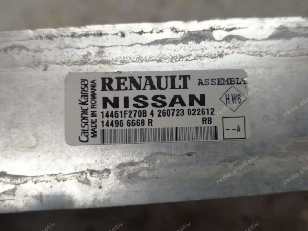 Renault Clio 5 Captur 2 İntercooler Turbo Radyatörü Orj 144966668R SP YP (DD120)