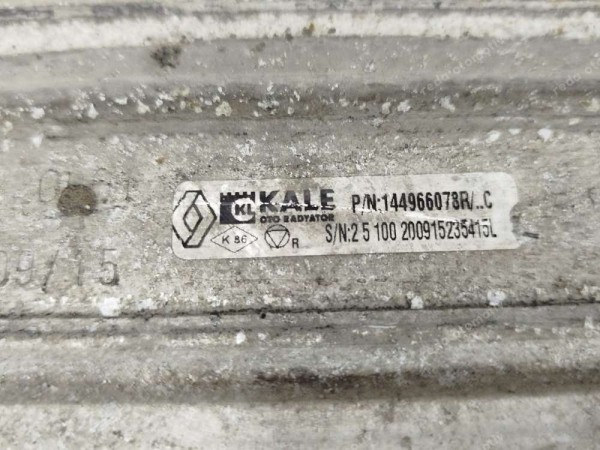 Renault Megane 3 Fluence İntercooler Soğutucu Turbo Radyatörü 144966078R CP HP (DD120)