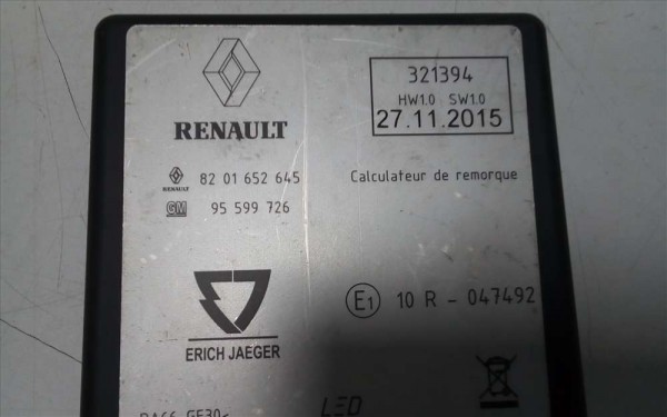 Renault Megane 3 Kadjar Dacia Duster Römork Bağlantı Modülü Beyni A.Ü. YP [D-E-120]