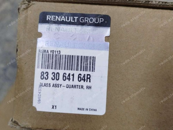 Dacia Jogger Sağ Arka Kelebek Küstod Camı 833064164R YP (MB150)