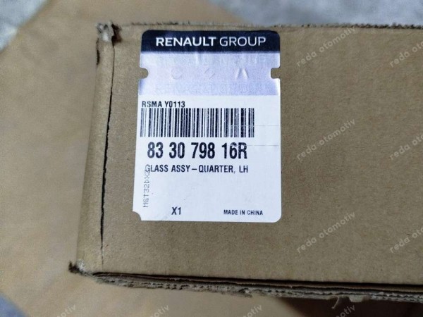 Dacia Jogger Sol Arka Kelebek Küstod Camı Orjinal 833079816R YP (MB150)