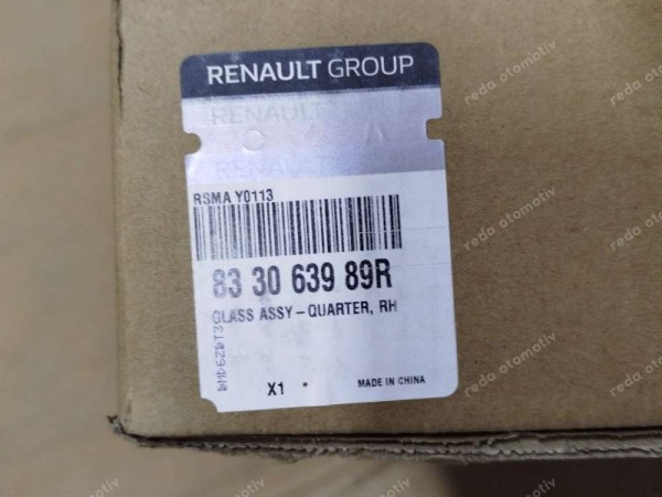 Dacia Jogger Sağ Arka Kelebek Camı Orj 833063989R YP (MB150)