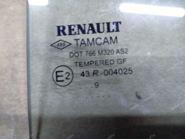 Renault Clio 2 Sol Arka Kapı Kelebek Camı 7700435327 CP (LC121)
