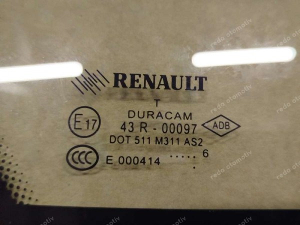 Renault Fluence Sol Arka Kapı Kelebek Camı 822210011R CP (LC121)