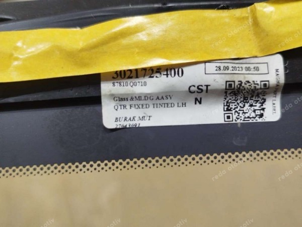 Hyundai Bayon Sol Arka Kelebek Küstod Camı 87810-Q0710 CP (LC124A)
