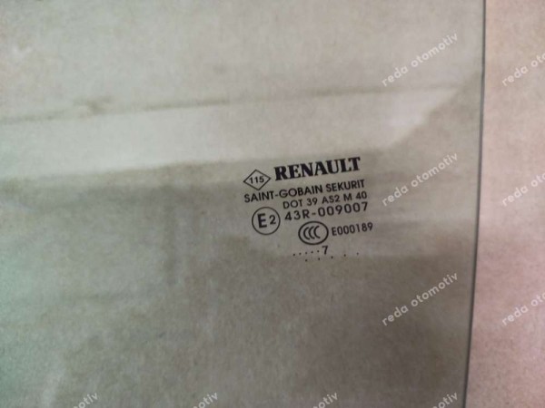 Renault Zoe Sol Ön Kapı Camı Orj 803010803R YP (MB140)