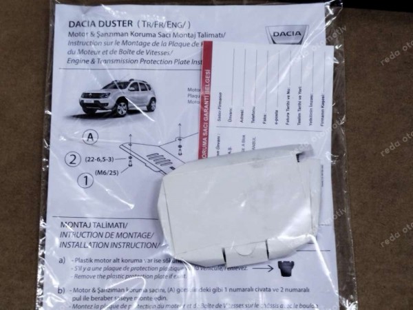 Dacia Duster Motor Koruma Sacı Alt Muhafazası 7711823866 YP