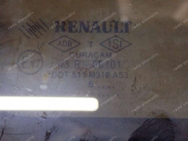 Renault Clio 4 SW Sport Tour Sol Arka Kelebek Küstod Camı 833075534R YP (MA142)