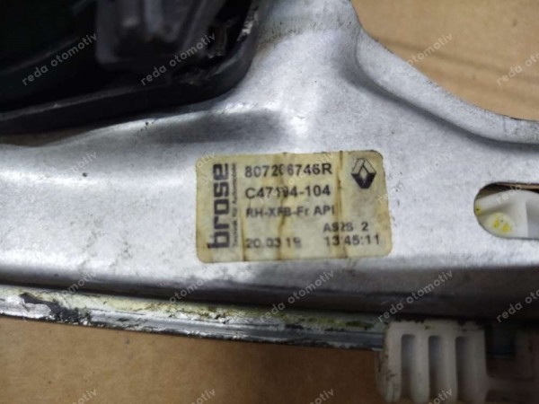 Renault Megane 4 Sağ Ön Cam Krikosu Motoru 807206746R CP (İI121)