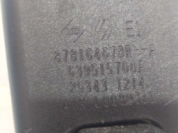 Renault Clio 5 Arka Orta Emniyet Kemer Tokası 878164678R SP (BE120)