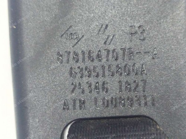Renault Clio 5 Arka Orta Emniyet Kemer Tokası 878164707R SP (BE120)