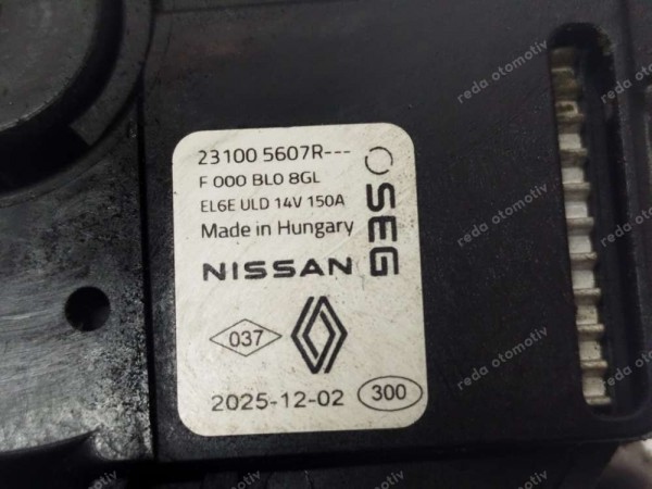 Renault Clio 5 Alternatör Şarj Dinamosu 231005607R SP HP (CI120)