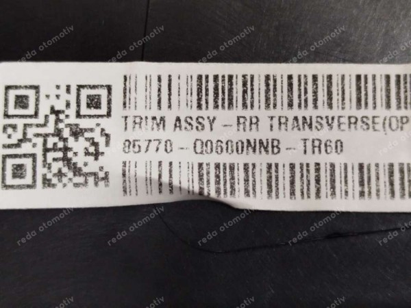 Hyundai Bayon Arka Panel Eşik Kaplaması Bakaliti 85770-Q0600NNB SP YP (AC120)