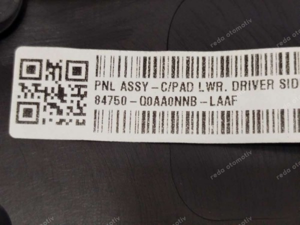 Hyundai Bayon Torpido Sol Alt Kaplama Bakaliti 84750-Q0AA0NNB SP YP (BB120)