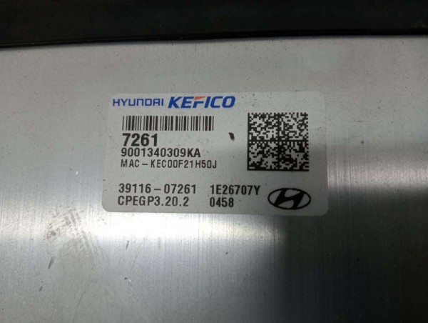 Hyundai İ10 Motor Beyni Kontrol Modülü ECU 39106-07261 39116-07261 (RHD) SP YP [C-E-120]