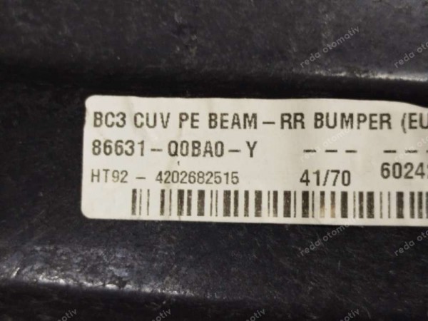 Hyundai Bayon Arka Tampon Demiri 86631-Q0BA0 SP YP (AD110)